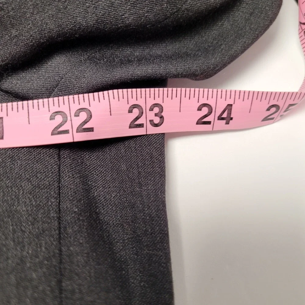 Calvin Klein Blazer Mens 44L Charcoal‎ Grey 100% Wool 2-Button Sport Coat